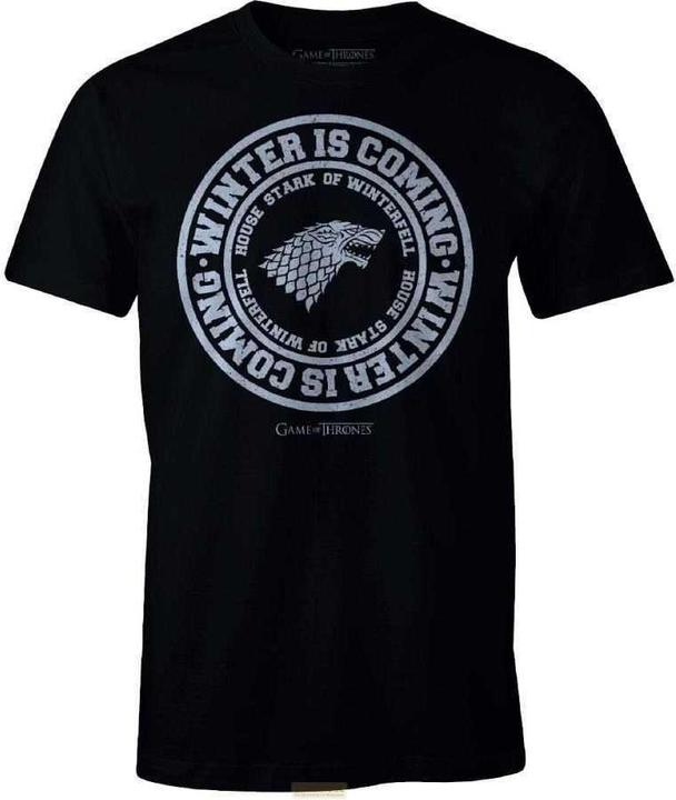 Immagine prodotto Cotton Division Game of Thrones - Winter is Coming Maglietta nera M (M)