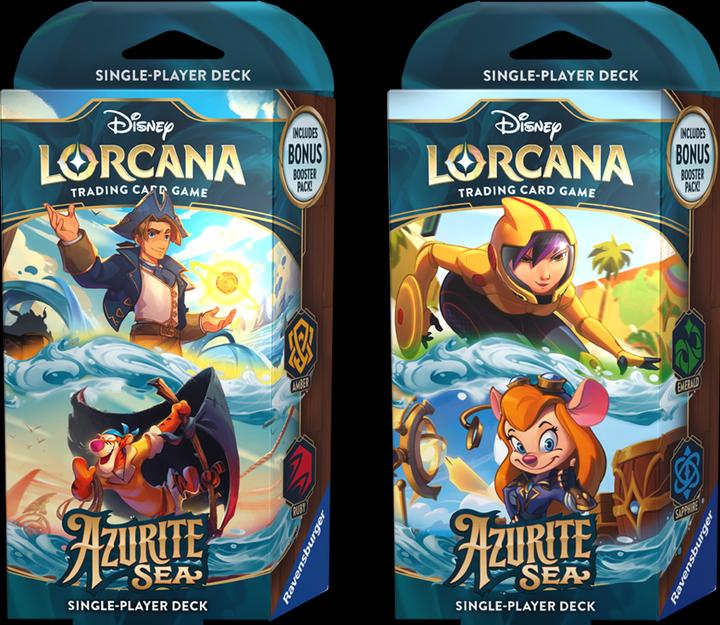 Produktbild Disney Lorcana Trading Card Game: Azurblaues Meer - Bernstein und Rubin Deck (Deutsch) (Deutsch, Booster Pack)