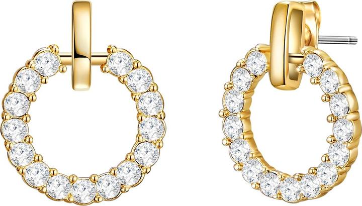 Lulu & Jane Kreis Messing verziert mit Kristallen von Swarovski® gelbgold - 33522 (Messing)