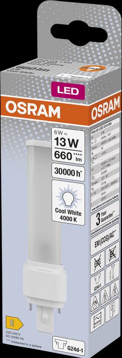 Actual product image Osram Dulux (G24d-1, 6 W, 660 lm, 1 x, E)