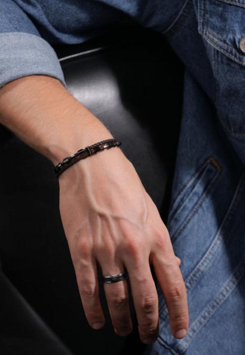 Actual product image Police PEAGB0035604 Freeway (19 cm, Stainless steel, Leather)