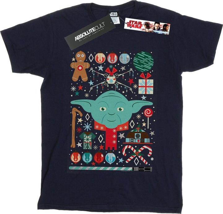 Star Wars Yoda Christmas TShirt Jungen