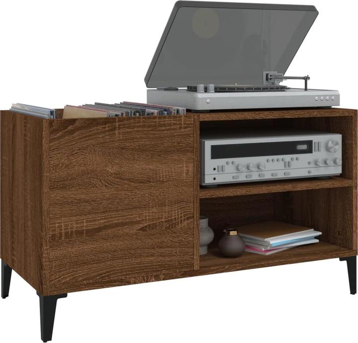 Image du produit VidaXL Plattenschrank Braun Eichen-Optik 84,5x38x48 cm Holzwerkstoff