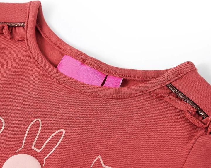 Immagine prodotto VidaXL Camicia da bambino a maniche lunghe rosa scuro 128,Materiale: 95% cotone (128)
