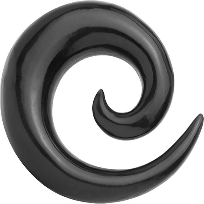 Star Piercing Dehnspirale aus Wasserbüffelhorn (Organisch, ohne Messing)