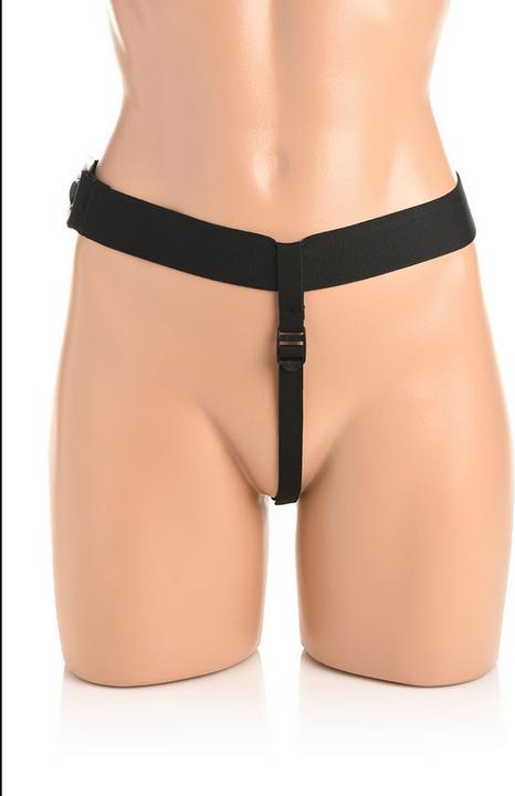 Actual product image Master Series Bum-Tastic 28X Silicone Anal Plug with Harness & Remote Control