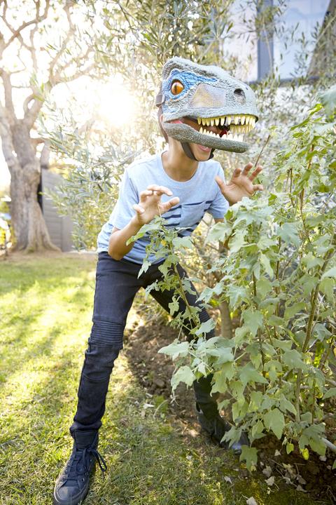 Produktbild Mattel Games Jurassic World Velociraptor Blue Deluxe Maske mit Geräuschen