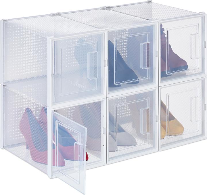 Actual product image Relaxdays 6x shoe box (21 x 33 x 22 cm)