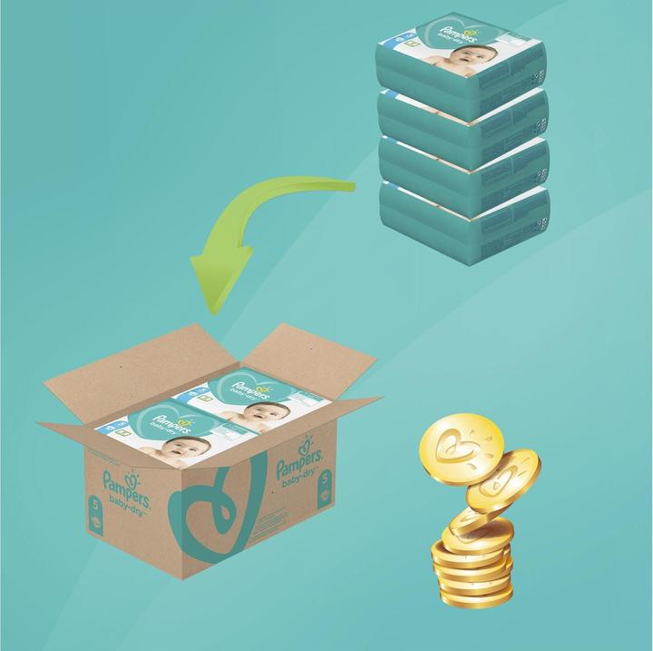 Image du produit Pampers Bébé sec (Taille 5, Pack mensuel, 144 pièce(s))