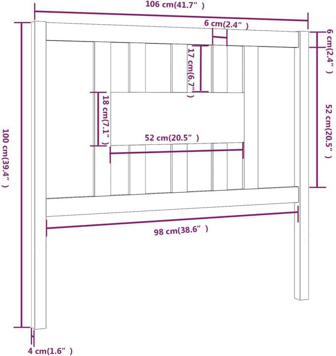 Image du produit VidaXL Gizela (106 x 4 x 100 cm)