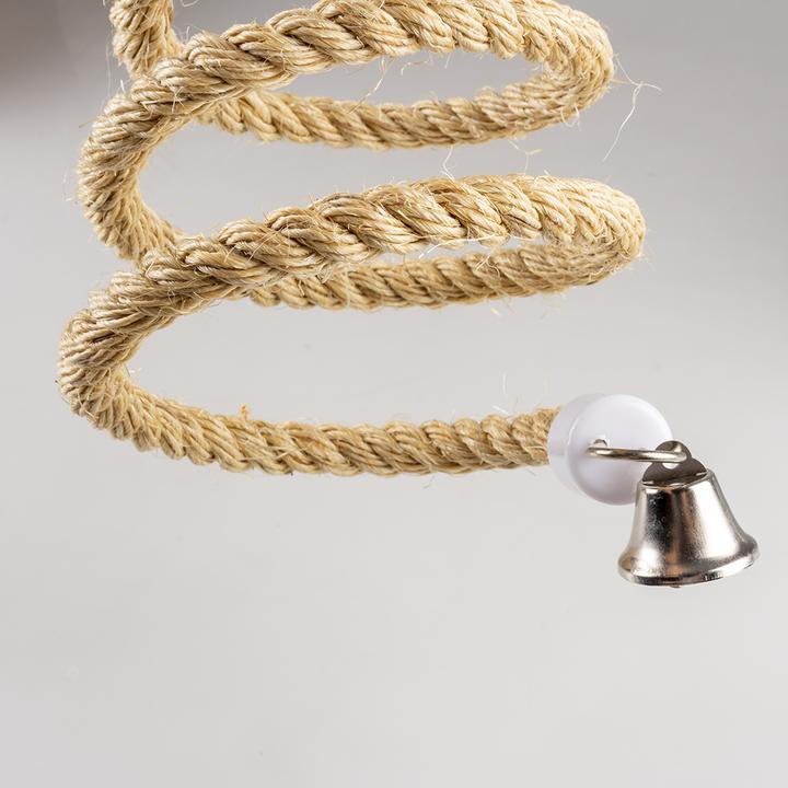 Produktbild Duvoplus Spiralseil für Vogelspielzeug aus Sisal mit Glocke