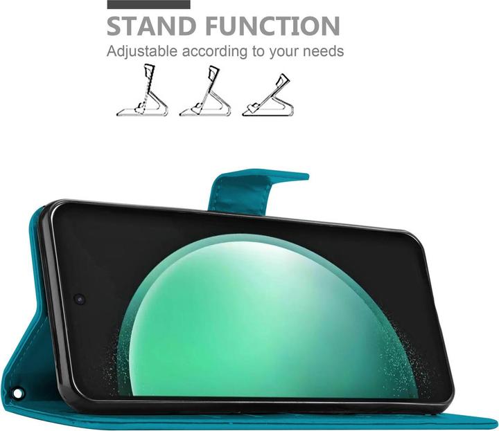 Produktbild Cadorabo Hülle für Samsung Galaxy S24 FE mit Blumen Muster (Samsung Galaxy S24 FE)