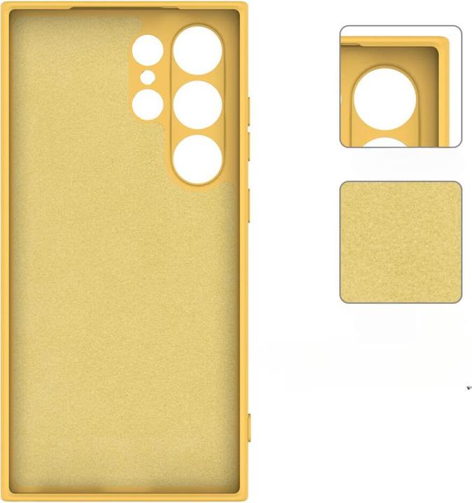 Produktbild Cover-Discount Silikon Gummi Hülle gelb (Samsung Galaxy S24 Ultra)