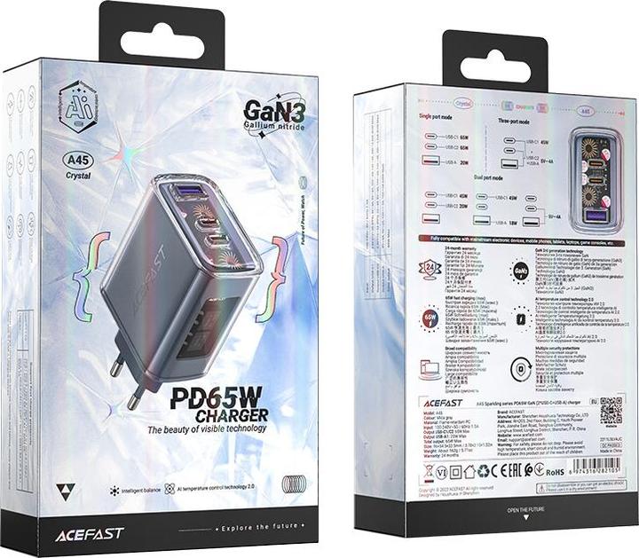 Actual product image Acefast Exploration series (65 W)