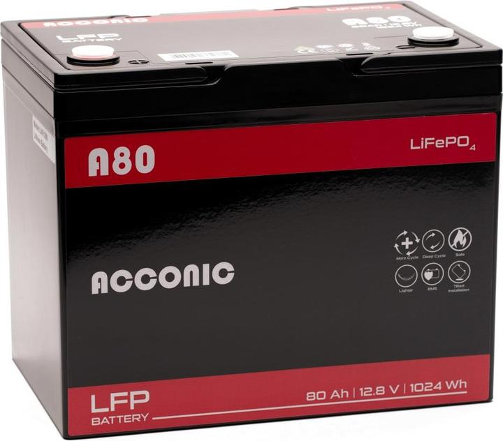 Produktbild Acconic A80 Versorgungsbatterie (12 V, 80 Ah)