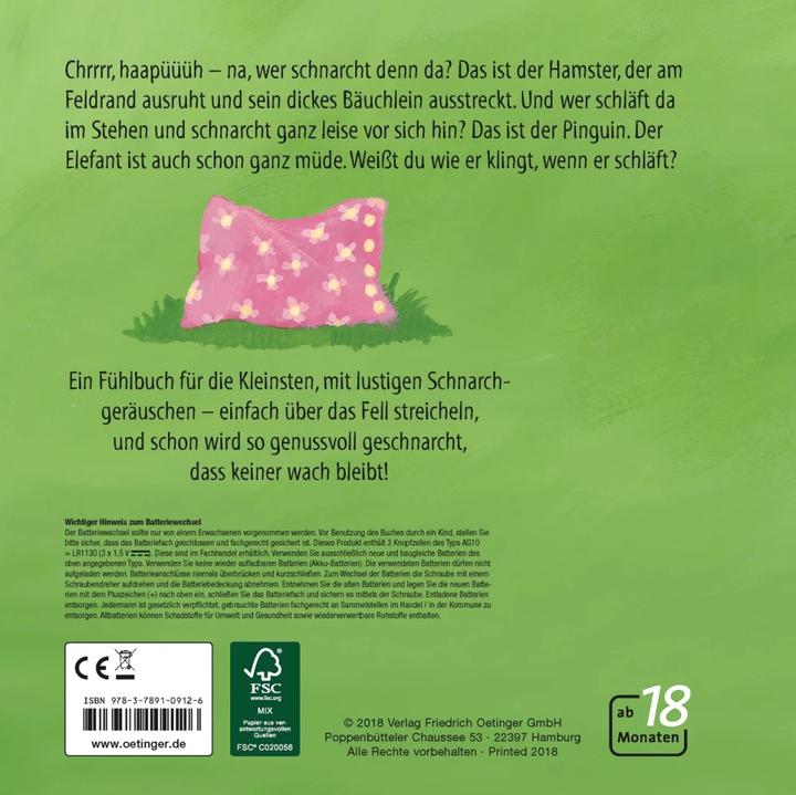 Produktbild Streichle mich, dann schnarche ich! (Deutsch, Susan Niessen, 2018)