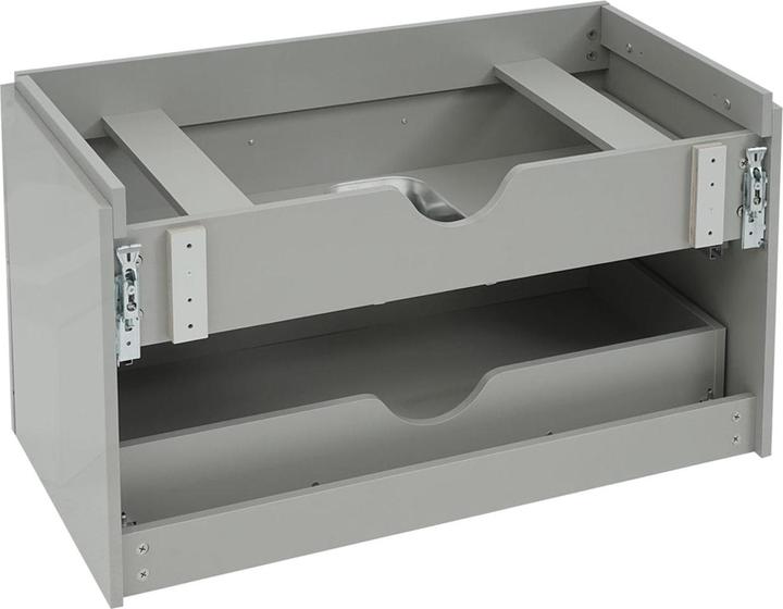 Immagine prodotto Mendler Mobile da bagno Premium, mobile da bagno con lavabo, grigio lucido 90 cm