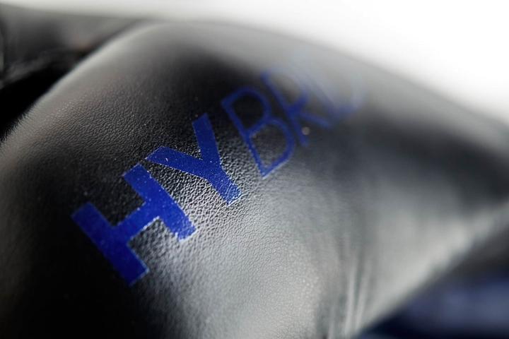Actual product image adidas Boxing gloves Hybrid 100, black/myst. blue, ADIH100 (10 OZ)