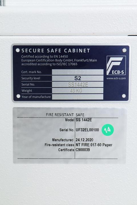 Actual product image Phoenix Anti-burglary safe SS1442E FORTRESS PRO (20 l)
