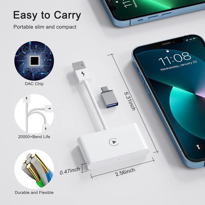 Produktbild Akcord Kabelloser CarPlay-Adapter
