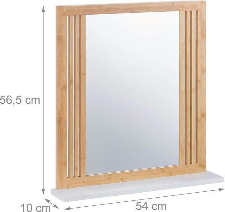 Actual product image Relaxdays Bathroom mirror (54 x 10 x 56.5 cm)