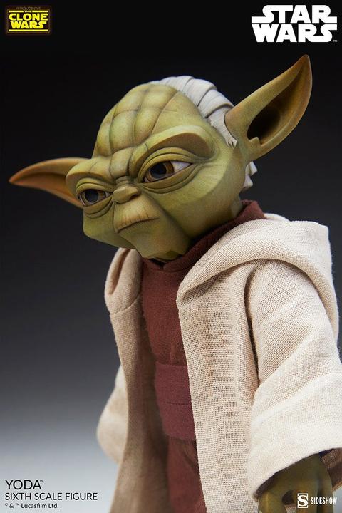 Produktbild Sideshow Star Wars The Clone Wars figurine 1/6 Yoda 14 cm