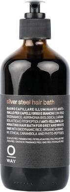 Oway OWAY Silver Steel Hair Bath Shampoo 8 oz (80 ml, Flüssiges Shampoo)