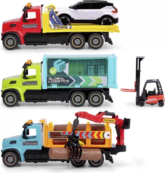 Image du produit Dickie Camions routiers lourds, 3-sort.