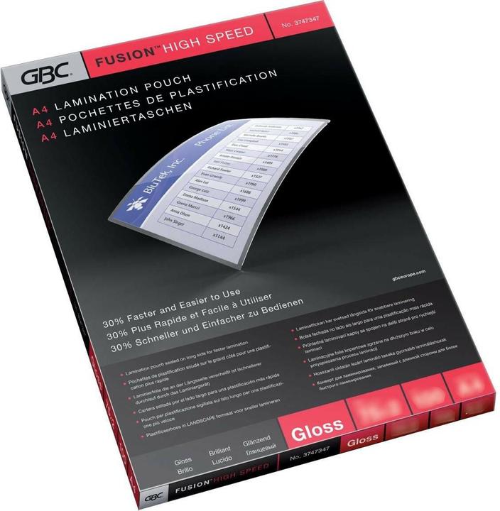 Image du produit GBC Pelliculage de films en qualité supérieure (A4, 100 pièce(s), 80 µm)