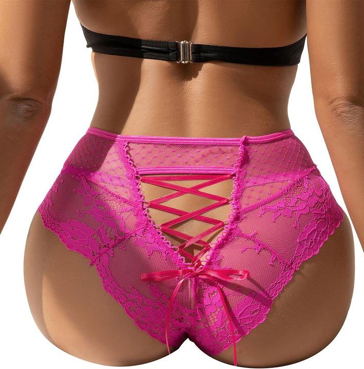 Christine Le Duc Slip met Schnürung pink (M/L)