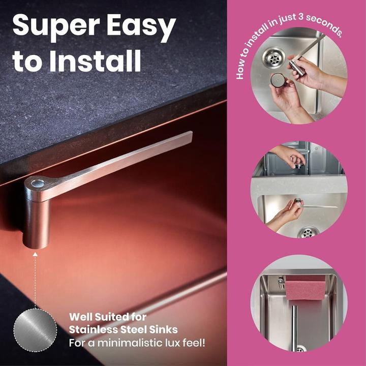 Produktbild Happy Sinks Magnetischer Geschirrtuchhalter - Geeignet für Metallsenken