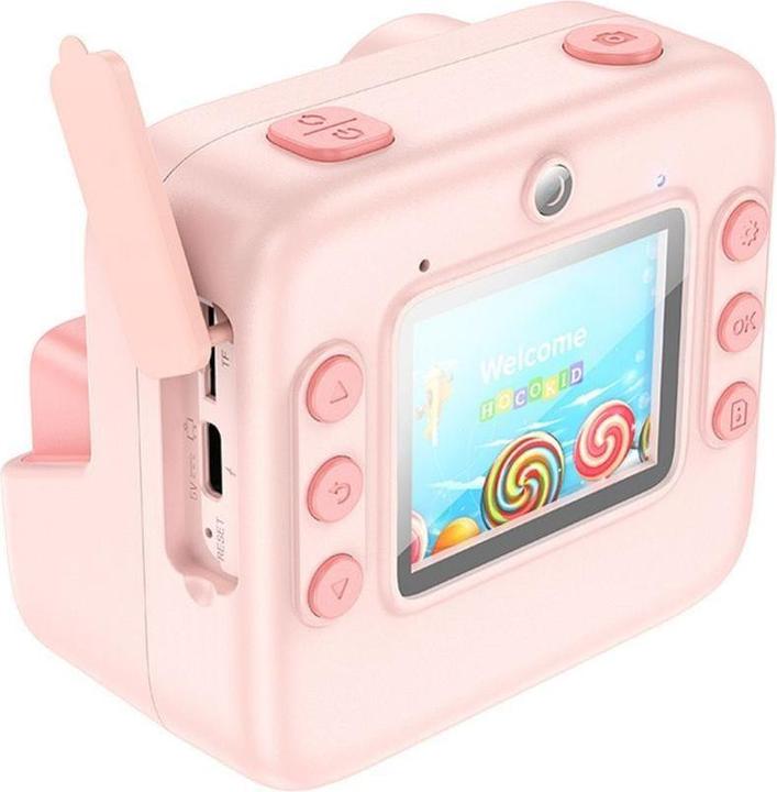Image du produit Hoco Headphone with microphone digital kids camera with printer DV200 pink