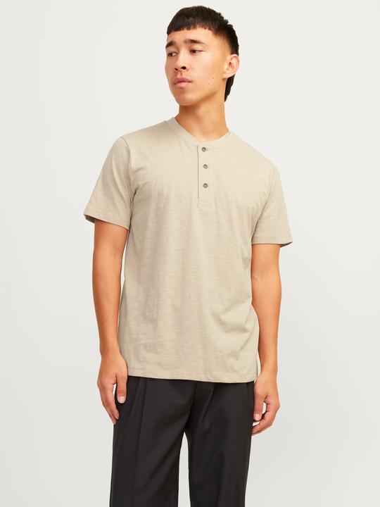 Image du produit Jack & Jones Unicolore Grandad col T-shirt T-shirt (S)