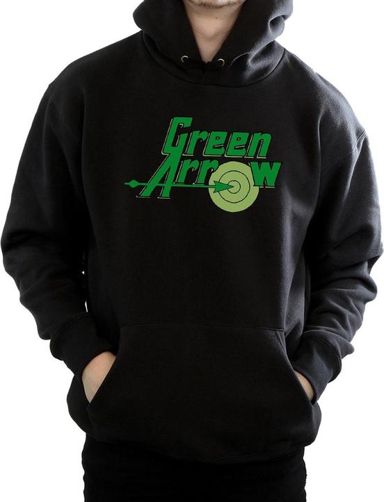 Immagine prodotto Green Arrow Text Logo Felpa con Cappuccio Uomo (L)