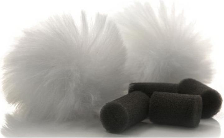 Actual product image Rycote White Lavalier Windjammer pair (Skins)