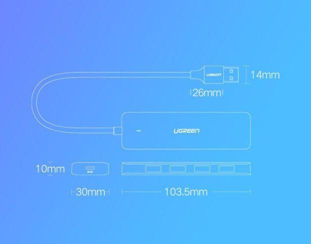 Produktbild Ugreen 50985 (USB-A, 4 Ports)
