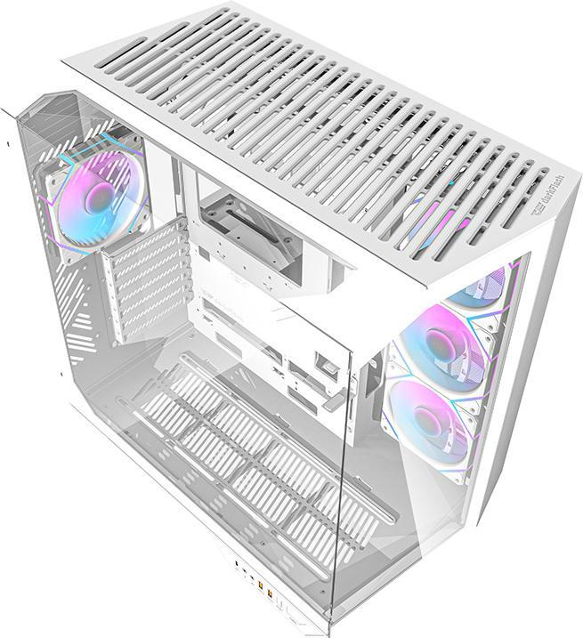 Produktbild Darkflash Tech Darkflash DY470 computer case (white) + 4 fans + GPU bracket (ATX)