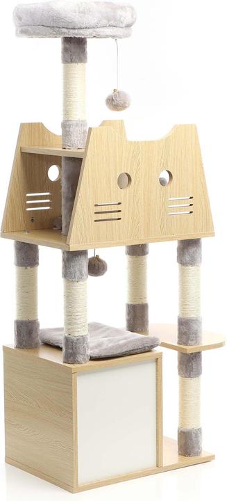 Produktbild Fudajo Kratzbaum (12.60 cm, Holz + Grau)