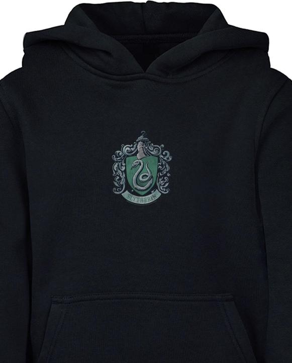Immagine prodotto Absolute Cult Harry Potter - Felpa con cappuccio Basic per bambini con stemma di Serpeverde - 124471 (146, 152)