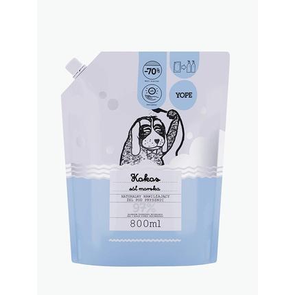 Actual product image Yope Shower gel, coconut and sea salt 93%, 800 ml refill (800 ml)