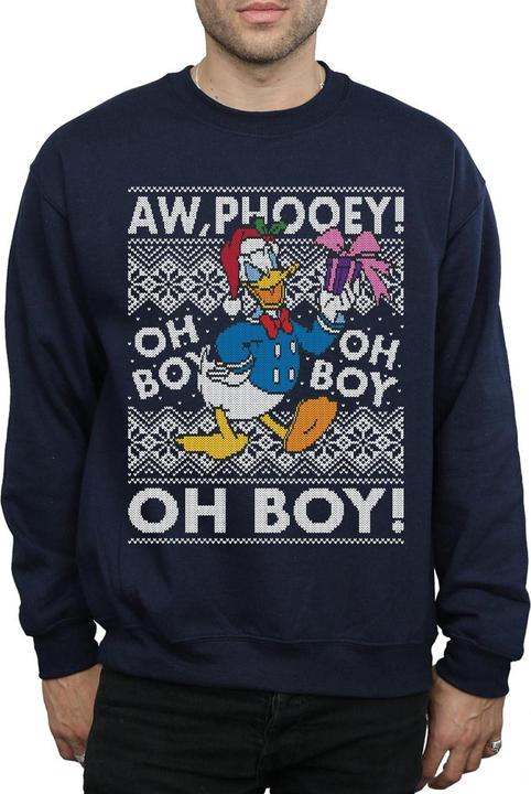 Immagine prodotto Disney Donald Duck Christmas Fair Isle Felpa Uomo (M)