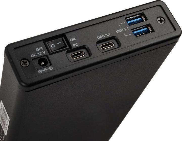 Image du produit Icy Box IB-382H-C31 Boîtier avec hub USB (3.5", 2.5")