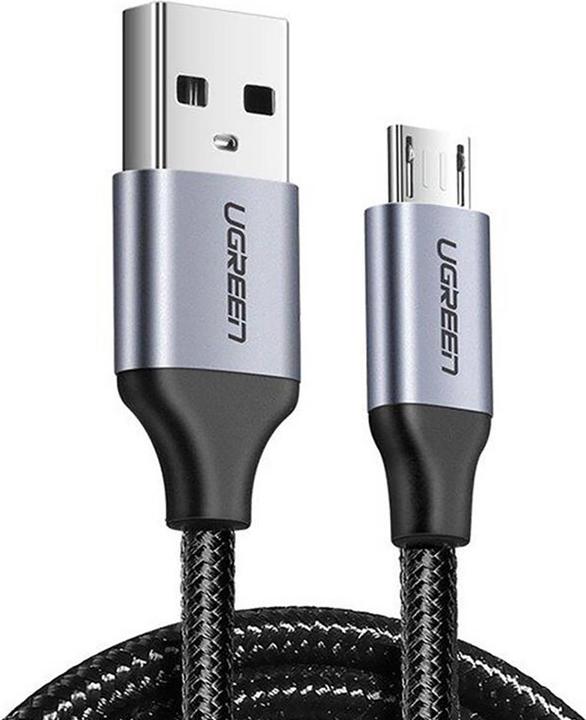 Produktbild Ugreen MicroUSB USB Nylon Aluminium (1 m, USB 2.0)