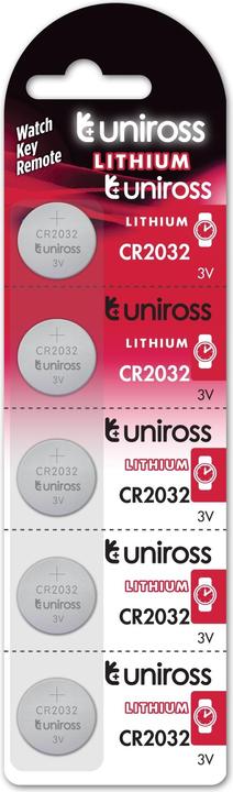 Uniross Lithium Button CR2032 3V - SP5 (5 pcs., CR2032)