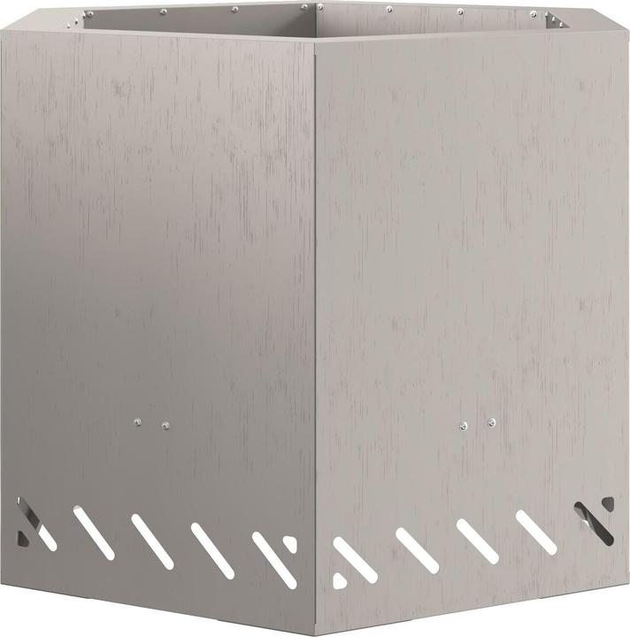 Image du produit VidaXL anneau de feu sans fumée hexagonal 38x38x51 cm acier résistant aux intempéries (38 cm)