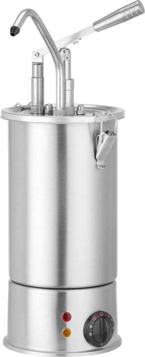 Hendi -Litre stainless steel sauce warmer with dispenser, V/W,(H)mm