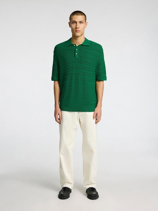 Immagine prodotto Selected Homme Kurzärmeliges Polohemd aus Strick (M)