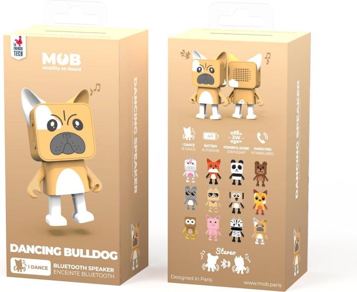 Image du produit Mobility on Board Dancing Animal speaker Bouledogue (4 h, Fonctionnement sur batterie)