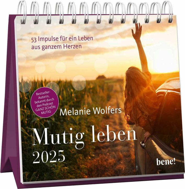 Produktbild Bene Wochenkalender 2025: Mutig leben (Deutsch)