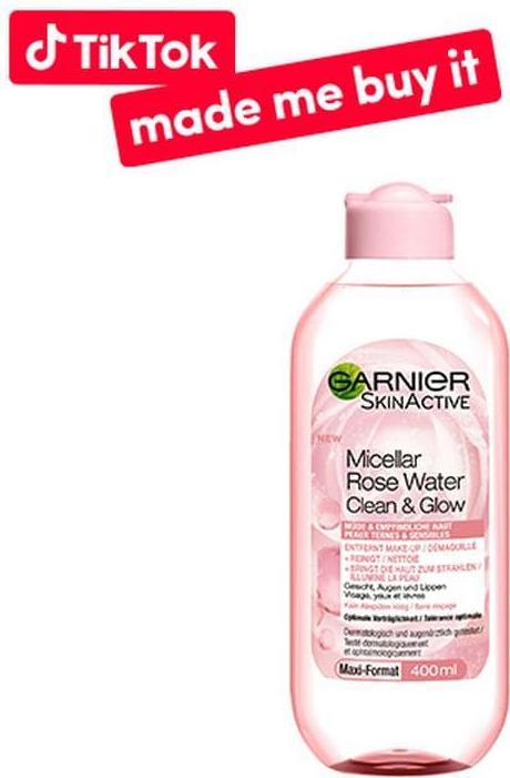 Image du produit Garnier Eau micellaire nettoyante à l'eau de rose (Lotion tonique, 400 ml)
